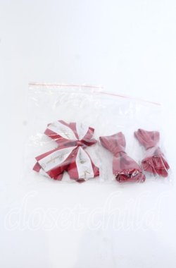 画像8: Amavel / リボン付クロス厚底パンプス M アカ O-25-09-30-1063-CA-SH-OW-ZT-K017