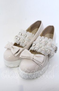 画像1: Lovely Tency / 眞白ありすコラボ厚底ローファー M ピンク O-25-09-30-1064-LO-SH-OW-OS