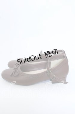 画像2: m petit by misako / リボンつきパンプス M ブラウン O-25-09-30-1065-LO-SH-OW-OS