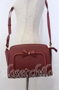m petit by misako / リボンヨコショルダーバッグ  アカ O-25-09-30-1008-LO-BG-IG-ZT1003W