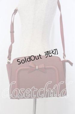 画像1: m petit by misako / リボンヨコショルダーバッグ  アカ O-25-09-30-1008-LO-BG-IG-ZT-K013