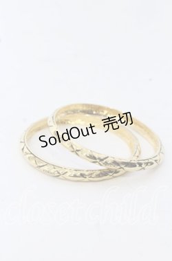 画像1: INGEBORG / バングル2本セット  ゴールド O-25-09-30-1071-LO-AC-OW-ZT1003X