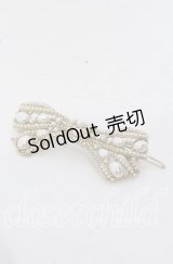 INGEBORG / リボン型パールヘアピン  ゴールド O-25-09-30-1073-LO-AC-OW-ZT170