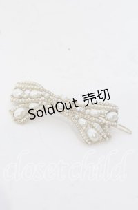 INGEBORG / リボン型パールヘアピン  ゴールド O-25-09-30-1073-LO-AC-OW-ZT170