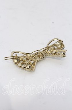 画像2: INGEBORG / リボン型パールヘアピン  ゴールド O-25-09-30-1073-LO-AC-OW-OS
