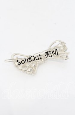 画像2: INGEBORG / リボン型パールヘアピン  ゴールド O-25-09-30-1073-LO-AC-OW-ZT170