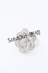 PINK HOUSE / 薔薇モチーフリング 10号 シルバー O-25-09-30-1076-LO-AC-OW-ZT170