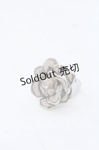 PINK HOUSE / 薔薇モチーフリング 10号 シルバー O-25-09-30-1076-LO-AC-OW-ZT170