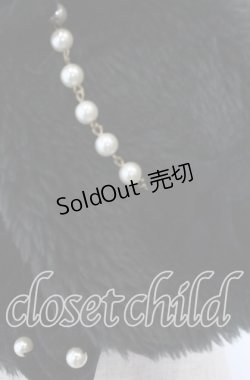 画像2: Angelic Pretty / リボンパールファーマフラー  クロ O-25-09-30-1083-AP-ZA-OW-ZT1003W