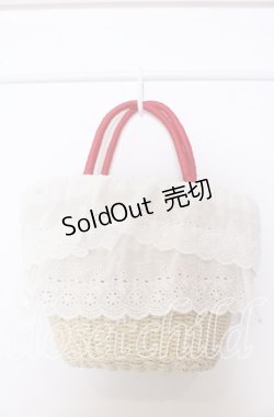 画像2: 【SALE】axes femme Kawaii / いちごあみぐるみ付カゴバッグ  ナチュラル×アカ O-25-09-30-1085-AX-BG-IG-ZTK012