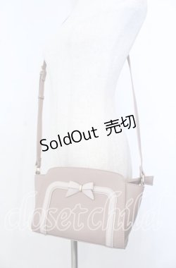 画像2: m petit by misako / リボンヨコショルダーバッグ  ピンク O-25-09-30-1001-LO-BG-OW-ZT1003W