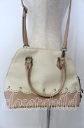 axes femme / ポーチ付スカラップブガッティバッグ  ピンク O-25-09-30-1011-AX-BG-OW-OS