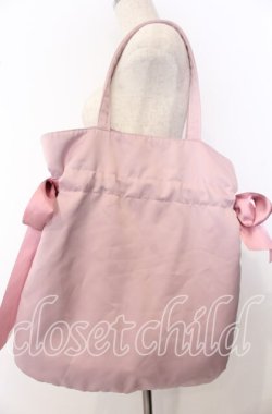 画像2: Maison de FLEUR / LittleTwinStars ダブルリボントート  ピンク O-25-09-30-1014-LO-BG-OW-OS