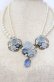 画像1: hanakabeads / アリスブルーローズのティーパーティーネックレス  アリスブルー O-25-09-30-1016-LO-AC-OW-OS (1)
