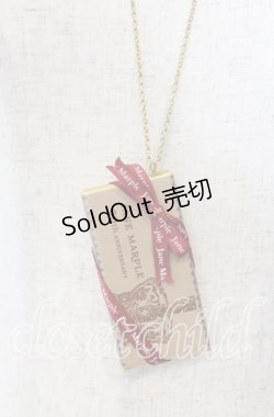 画像1: Jane Marple / チョコレートネックレス  ゴールド×ワイン O-25-09-30-1019-JM-AC-OW-OS