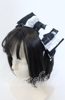 画像1: Royal Princess Alice / Chess Board Cat ・tonoコラボカチューシャ  クロ×シロ O-25-09-30-1021-LO-AC-OW-OS
