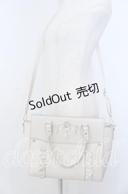 画像2: axes femme POETIQUE / ロココビジュー金具バッグ  ベージュ O-25-09-30-1002-AX-BG-OW-OS