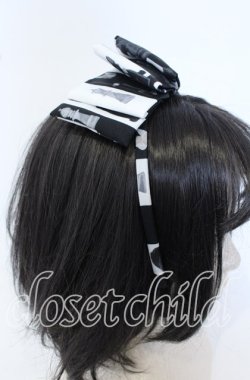 画像2: Royal Princess Alice / Chess Board Cat ・tonoコラボカチューシャ  クロ×シロ O-25-09-30-1021-LO-AC-OW-OS