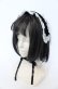 画像1: Eri Aino's Collection / ベロアリボンヘッドドレス  クロ×シロ O-25-09-30-1022-LO-AC-OW-OS (1)