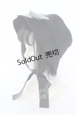 画像1: m petit by misako / サンリオコラボリボンバケットハット 57.5ｃｍ クロ O-25-09-30-1024-LO-AC-OW-ZT1003W