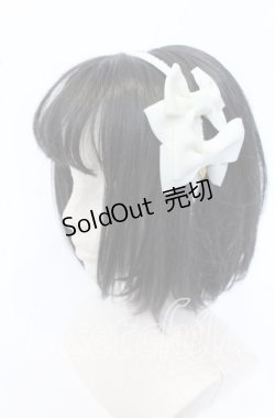 画像1: Emily Temple cute / ツインリボンカチューシャ  アイボリー O-25-09-30-1027-ET-AC-OW-ZT1003X