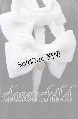 画像2: Emily Temple cute / ツインリボンカチューシャ  アイボリー O-25-09-30-1027-ET-AC-OW-ZT1003X