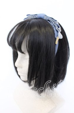 画像1: Emily Temple cute / レースリボンカチューシャ  サックス O-25-09-30-1028-ET-AC-OW-OS