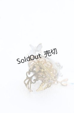 画像2: LOLITAその他 / ローズフレームリング  ホワイト×ゴールド O-25-09-30-1033-LO-AC-OW-OS