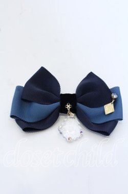 画像1: Enchantlic Enchantilly / クリアモチーフリボンブローチ  ブルー O-25-09-30-1038-LO-AC-OW-OS