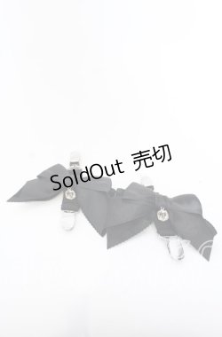 画像1: Hoshibako Works / リフトアップリボンクリップベルト 2個セット  クロ O-25-09-30-1040-LO-ZA-OW-OS