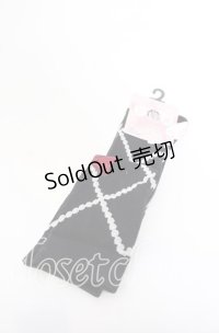 FLC / ECHSOVKレースアップ　オーバーニーソックス 23-25ｃｍ クロ O-25-09-30-1041-LO-ZA-OW-ZT271