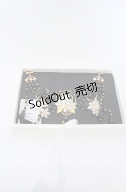 画像1: 薫乃園 / 白猫と白百合チョーカー  クロ O-25-09-30-1044-LO-AC-OW-ZT1003X