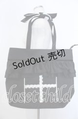 Eri Aino's collaboration / シャーロットの習い事バッグ お澄ましブラック クロ×シロ O-25-09-30-1005-LO-BG-OW-ZT-K013