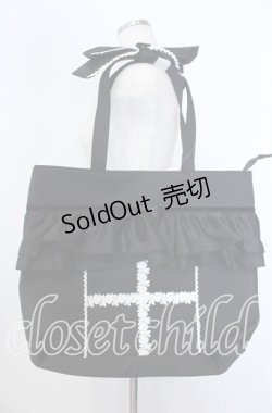 画像1: Eri Aino's collaboration / シャーロットの習い事バッグ お澄ましブラック クロ×シロ O-25-09-30-1005-LO-BG-OW-ZT-K013