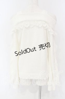 画像4: LIZ LISA / レースアップオフショルニット 0 ホワイト O-25-09-30-005-LO-TO-OW-OS