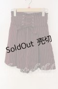 axes femme POETIQUE / レースアップタックキュロット M ワイン O-25-09-30-006-AX-SK-IG-OS