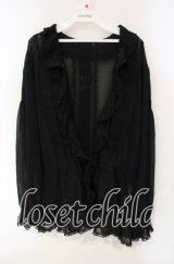 INGEBORG / レースタックシースルーカーディガン  クロ O-25-09-30-073-LO-TO-IG-ZT380