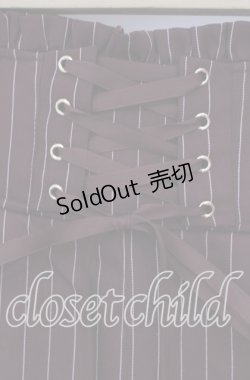 画像2: axes femme POETIQUE / レースアップタックキュロット M ワイン O-25-09-30-006-AX-SK-IG-OS