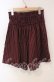 画像3: axes femme POETIQUE / レースアップタックキュロット M ワイン O-25-09-30-006-AX-SK-IG-OS (3)