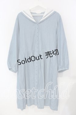 画像1: PINK HOUSE / セーラーカラーデニムワンピース【お直しあり】  ライトインディゴ O-25-09-30-079-LO-OP-IG-OS