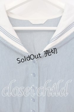 画像2: PINK HOUSE / セーラーカラーデニムワンピース【お直しあり】  ライトインディゴ O-25-09-30-079-LO-OP-IG-OS