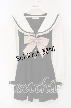 画像1: LIZ LISA / セーラーカラーセットアップ【パンツ欠品】 0 クロ O-25-09-30-081-LO-OP-OW-OS