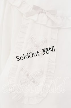 画像4: DearMyLove / ヨークフリルはしごレースうさみみブラウス M シロ O-25-09-30-082-EL-BL-OW-OS