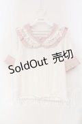 Dear My Love / ハートリボンたっぷりフリルセーラーブラウス M シロ×ピンク O-25-09-30-083-EL-BL-OW-OS
