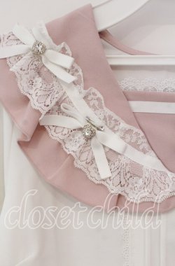 画像2: Dear My Love / ハートリボンたっぷりフリルセーラーブラウス M シロ×ピンク O-25-09-30-083-EL-BL-OW-OS