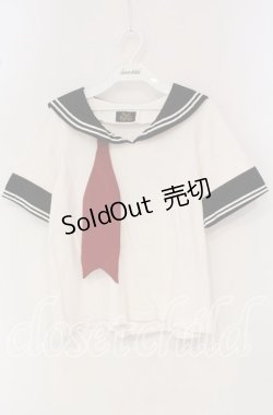 画像1: ALICE and the PIRATES / ノエルセーラーカットソー  シロ×クロ O-25-09-30-087-PA-TO-IG-OS