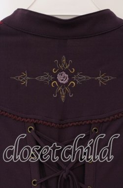 画像5: Ozz Croce / メッシュレイヤード刺繍入りワンピース  パープル O-25-09-30-089-OO-OP-IG-OS