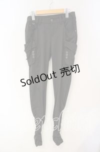 Ozz Croce / チェーン付きギャザーパンツ  チャコール O-25-09-30-008-OO-PA-IG-OS