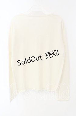 画像3: axes femme / バタフライ刺繍カーディガン  アイボリー O-25-09-30-093-AX-TO-IG-OS