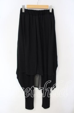 画像1: h.NAOTO / See-through wrap Joppa Leggings レギンスパンツ  ブラック O-25-09-30-2031-HN-PA-IG-OS